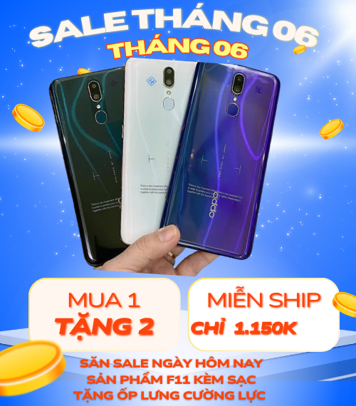 Oppo F11 Ram 8 BN 256G chỉ 1.150.000đ