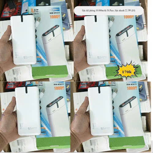 Sạc dự phòng 10.000mAh 5S.Pace, Sạc nhanh 22.5W (Z4)