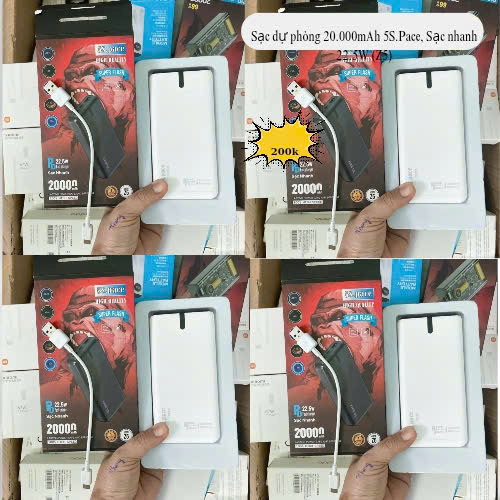 Sạc dự phòng 20.000mAh 5S.Pace, Sạc nhanh 22.5W (Z5)