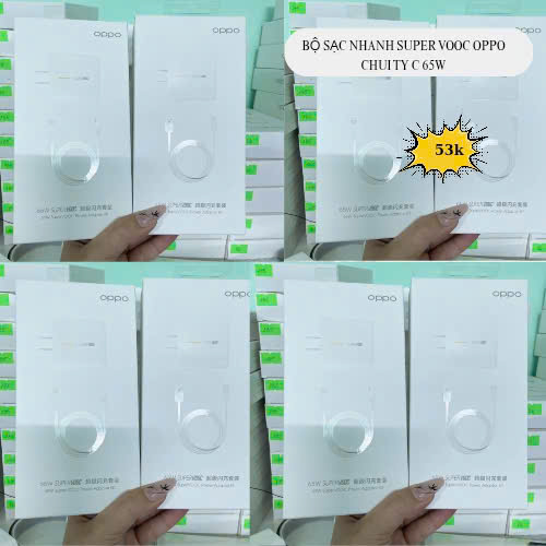 BỘ SẠC NHANH SUPER VOOC OPPO CHUI TY C 65W